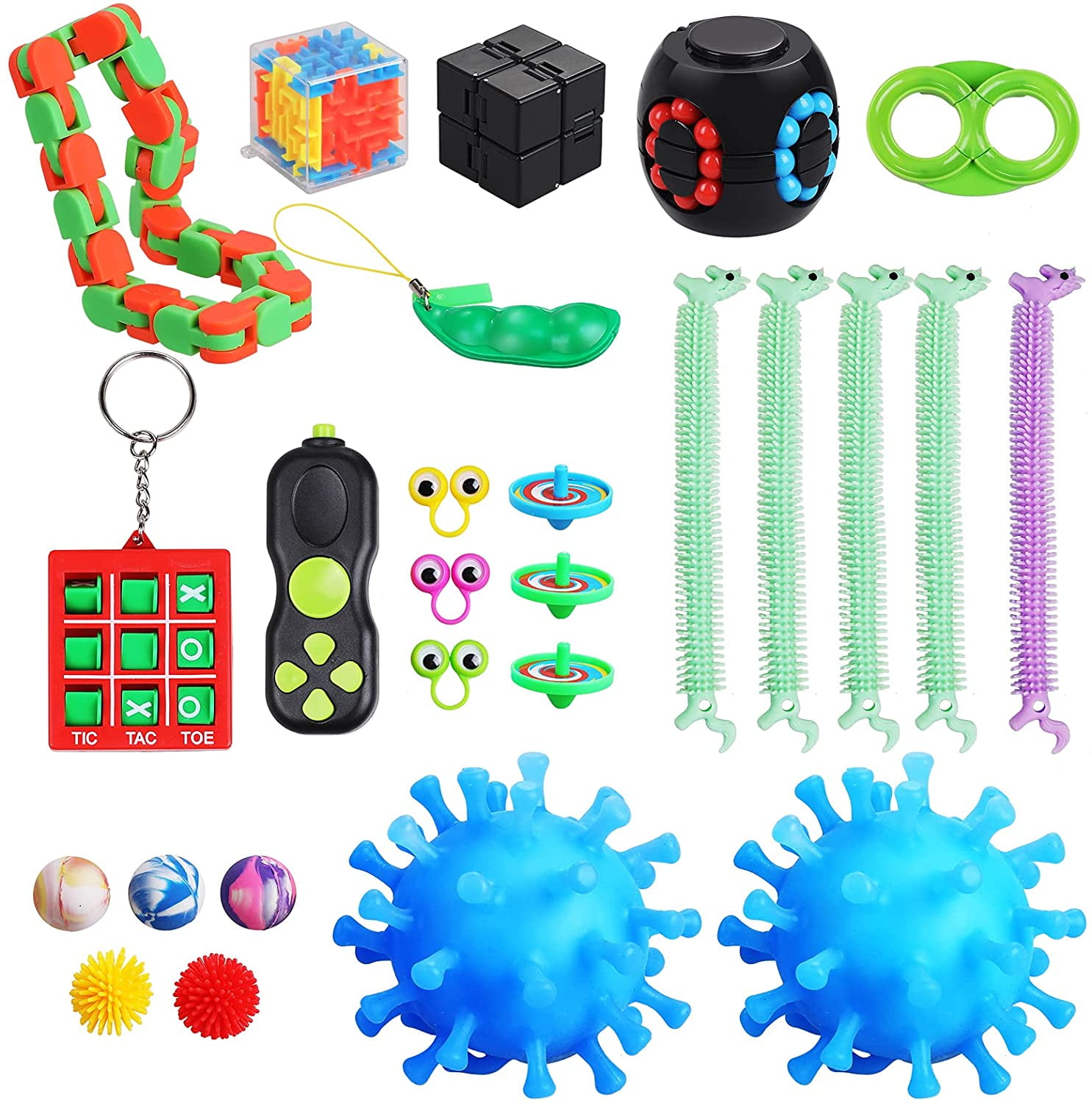 26 Pack Fidget Sensory Toys Set Autism ADHD Stress Relief Kids Adults Hand Toys 