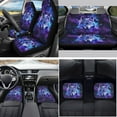 thumbnail image 2 of Yuyamidu Wolf Car Seat Cover Set Accessories with Starry Sky Floor Mats Steering Wheel Cover Butterfly Seat Belt Strap Pads Coasters Handbrake Cover Set, 15 PCS, 2 of 6