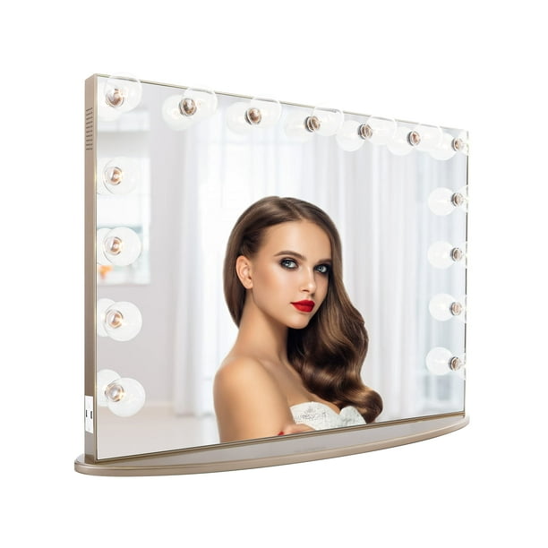 Impressions Vanity Hollywood Glow Pro LED Makeup Mirror, Tabletop Wall
