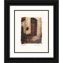 Love, Maureen 20x24 Black Ornate Wood Framed with Double Matting Museum Art Print Titled - Entrez Vous
