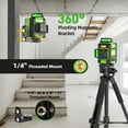 thumbnail image 4 of Huepar Laser Level 360 Self Leveling, Rechargeable Green Laser 3x360&deg; Cross Line Lazer Leveler 3D Level Laser Tool for Construction and Picture H, 4 of 9