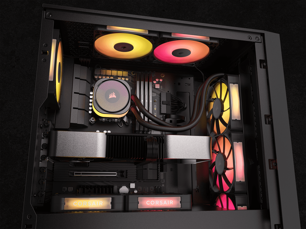 CORSAIR iCUE LINK TITAN 360 RX RGB Liquid CPU Cooler - RX120 RGB Fans - Fits Intel LGA 1851/1700, AMD AM5/AM4 - iCUE LINK System Hub Included