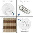 thumbnail image 5 of Brown Wood Grain Waterproof Fabric Shower Curtain,Ombre Rustic Retro Wooden Plank Waterproof Fabric Shower Curtain for Bathroom Curtains Bathtubs Hotel Shower Curtains with 12 Hooks Small 36x72in, 5 of 8