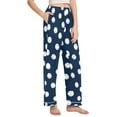 thumbnail image 2 of FORMRS Women's Pajama Pants with Pockets Soft Comfy Loungewear Sleep Bottom, Sizes S-2XL, Navy Blue Baseball Pattern, 2 of 8