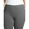 thumbnail image 6 of Athletic Works Women’s and Women's Plus Stretch Cotton Blend Straight Leg Pants, 6 of 7