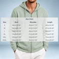 thumbnail image 3 of cfhntfmh Mens Zip up Sweatshirt Casual Drawstring Long Sleeve Hooded Jackets with Pockets Fall Trendy Clothing (Mint Green,X-Large), 3 of 7