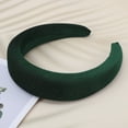 thumbnail image 6 of Unique Bargains 1 Pc Thread Solid Headbands for Women Green, 6 of 6
