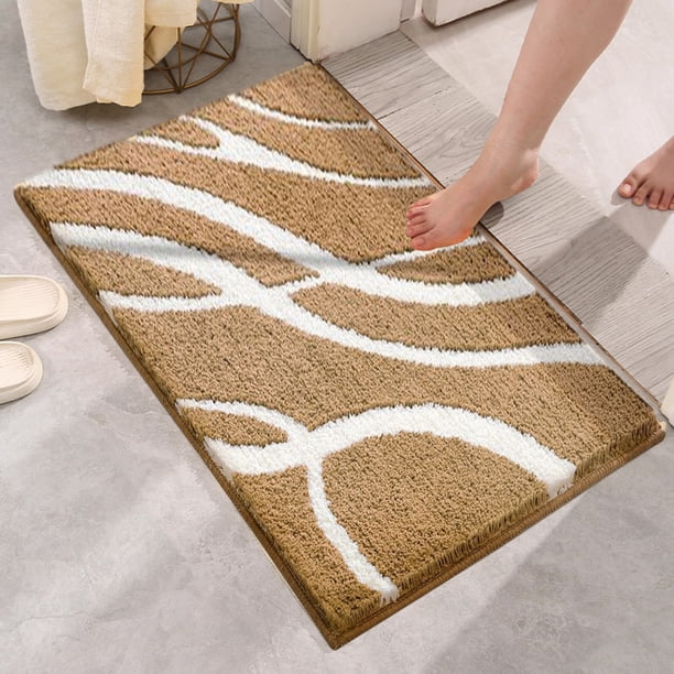 RKSTN bathroom rugs Bohemian Bath Carpet Soft Tufted Floor Bath Mat-fine Fiber Slip Bathroom Door Mat Carpet Bedroom Living Room Kitchen Door Mat