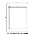 thumbnail image 2 of Antique White Picture Frame Mat for 12x16 Frames - Fits 11x13.5 Photos - 25 Mats, 2 of 7