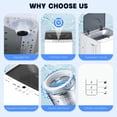thumbnail image 4 of edx Compact Washer, 7.7 LBS Fully Automatic Washing Machine with 10 Wash Cycles, Mini Washer for Homes, Apartments & Dorm Rooms, White, 4 of 9