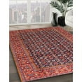 thumbnail image 3 of Ahgly Company Machine Washable Indoor Round Traditional Orange Salmon Pink Area Rugs, 4' Round, 3 of 7