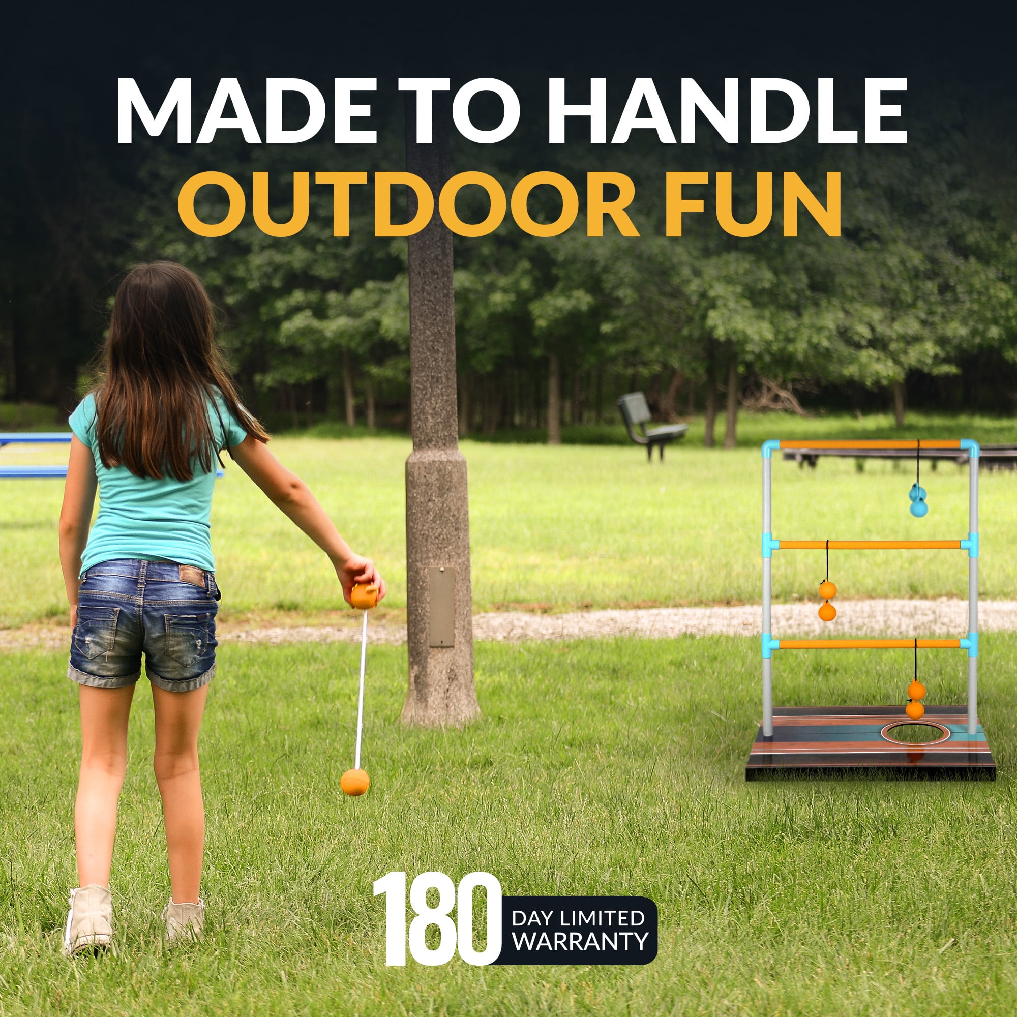 Hathaway Triple Play 3 in 1 Toss Game - Bean Bag, Washer, Ladder Toss