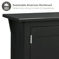 thumbnail image 6 of Leick Home 10001-SL Mission Foyer Cabinet Hall Stand, Made with Solid Wood, for Living Rooms, Entryway, Office, Slate Black Finish, 6 of 21