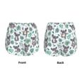 thumbnail image 6 of Goofa Bears and Tropical Leaves Printed Women 2 in 1 Running Shorts,Quick Dry Athletic Workout Shorts,High Waisted Athletic Shorts with Liner Pockets-Medium, 6 of 9