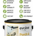 thumbnail image 6 of Evolve Porch & Floor Paint, Fast-Drying Wood and Concrete Paint, Light Gray, 1 Gallon, 6 of 6