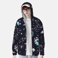 thumbnail image 2 of Kdxio Galaxy2 Print Women Men Sun Protection UPF 50+ Jackets Zip Up Long Sleeve Hoodie Hiking Lightweight with Pockets, 2 of 7