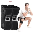 thumbnail image 4 of Knee Support Medical Power Lift Knee Weakly Brace Joint Support Spring Stabilizer Gym Sports Heath C Black OK cloth+Plastic, 4 of 7