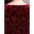 thumbnail image 5 of Retro 50s 60s Rockabilly Evening Party Dress for Women Velvet Ball Gown Formal Dresses Floral Graphic Wedding Bridesmaid Charming Dress, 5 of 7