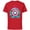 Red, variant on Marvel We Are Groot Captain America We Are Legendary - Short Sleeve Cotton T-Shirt for Adults - Customized-Natural