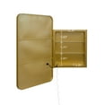 thumbnail image 4 of LiviNest Rectangle Medicine Cabinet Mirror with LED Lights & Storage - Modern Gold Wall Mounted Bathroom Mirror for Homeowners & Renovators - Large Capacity Adjustable Shelves & Touch Control for Org, 4 of 6