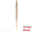 thumbnail image 2 of 24 Inch Dreadlocks Extensions 5 Strands Handmade Soft Dreads Locks Crochet Braids Synthetic Double Ended Curly Hair Extensions, 2 of 7