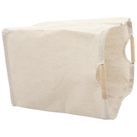 UPKOCH Collapsible Laundry Basket Beige Folding Laundry Room 1Pcs