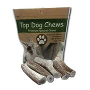 Premium Large Thick Elk Antler 5 Pack Dog Chew Treat - Top Dog Chews Made in USA