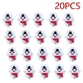 thumbnail image 3 of ​20-Pack Mini Snowman Wobble Toys - 1.4" Plastic Animated Figures, Christmas Party Favors White, 3 of 9