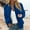 Dark Blue, variant on Baseball Jacket for Women 2025 Fall Long Sleeve Lightweight Plain Zip Up Casual Jackets Coat Outerwear