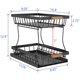 thumbnail image 3 of Organizador de armario para debajo del fregadero, estante de almacenamiento apilable para debajo del fregadero de 2 niveles multiusos con cajones deslizantes, 3 of 7