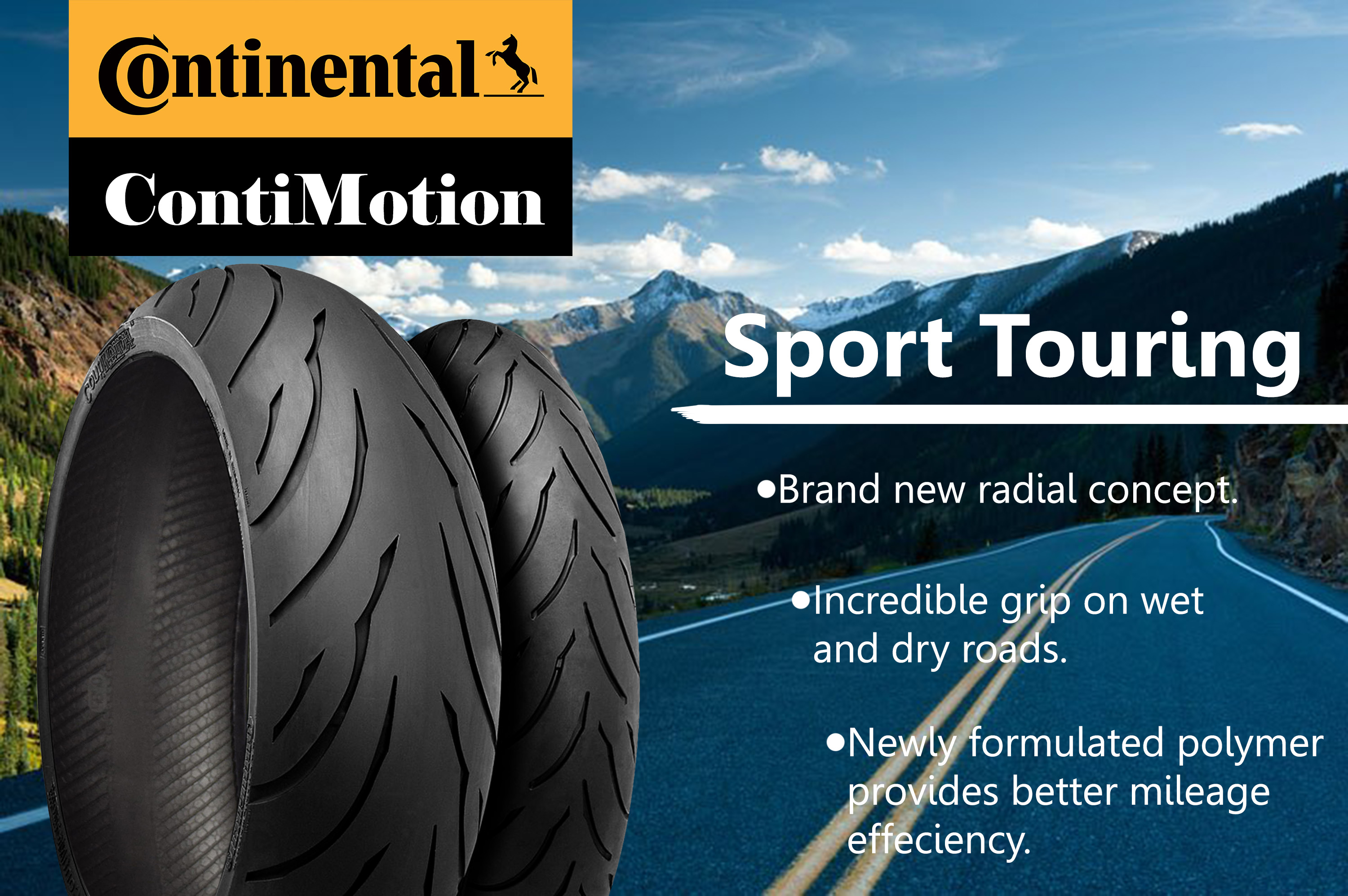 Continental Conti Motion 110 70 Zr 17 190 50 Zr 17 Tire Set With Keychain Walmart Com