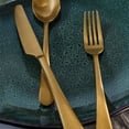 thumbnail image 2 of Hampton Forge Skandia Mirabella Satin Flatware Set, 20 Piece, Gold, 2 of 5