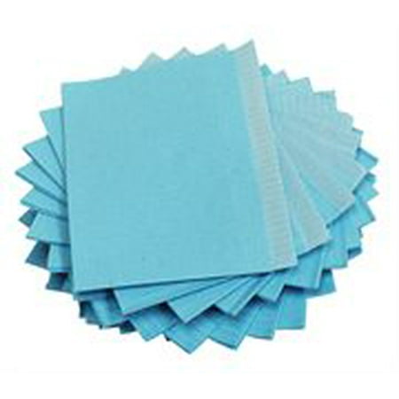 Dental Bibs - Adenna BIB741B Dental Patient Tattoo Bibs / Lap Cloths (Blue), Box of 500