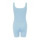 thumbnail image 5 of ICHUANYI ClearanceSpring And Summer Tight Waistband Sleeveless Neck Short Jumpsuit(Light Blue, M) ICHUANYI WER20232080504597, 5 of 6