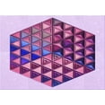 thumbnail image 1 of Ahgly Company Machine Washable Indoor Rectangle Transitional Mauve Purple Area Rugs, 8' x 10', 1 of 7