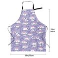 thumbnail image 2 of Kuromi and My Melody Adjustable Bib Aprons, Waterdrop Resistant Apron with 2 Pockets for Kitchen Cooking Restaurant BBQ Painting Crafting, 2 of 7
