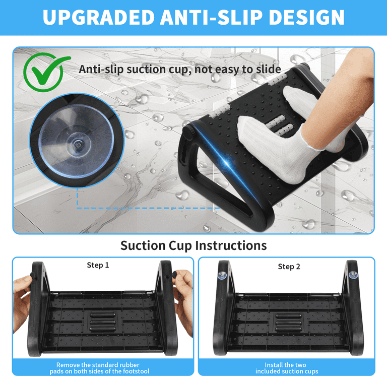 PHANCIR Adjustable Foot Rest with Massage Rollers photo 7