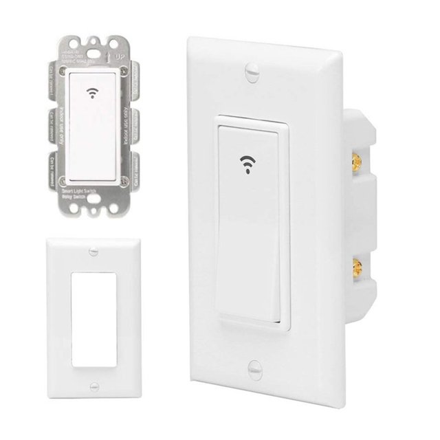 Tuya ZigBee Light Interruptor inteligente Control remoto para el hogar Interruptor de lámpara inalámbrico Panel de luz de control de voz WiFi Inevent EL001889-00B