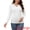 White, variant on Women's Maternity Sweater Ribbed Pullover Polo Sweater 2XL Brown