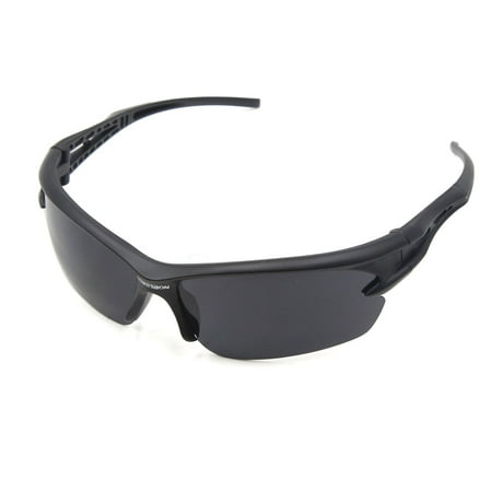Wind Sand Resistant Black Half Frame Lens Sports MTB Bicycle Sunglasses