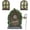 Style 1, variant on Glow in The Dark Fairy Garden Accessories Set, Mini Resin Fairy Door & Windows with Lantern for Outdoor Tree Stump Decor