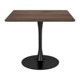 thumbnail image 3 of Molly Dining Table Brown Dining Table, Modern Style, Faux Wood MDF square shape tabletop, Steel, Indoor Dining, 3 of 9