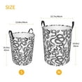thumbnail image 3 of Balery Hand Drawn Snake Cesta de ropa redonda con asas, impermeable, independiente, para ropa, juguetes, dormitorio y familia-Medium, 3 of 6