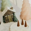 thumbnail image 3 of Log Cabin Incense Burner with Smoking Chimney, Log Cabin Snowy Winter Incense Cone Burner, Christmas Chimney Cottage Incenses Burners, Resin Home Incenses Cone Burners with 3 Incensess Cones, 3 of 7