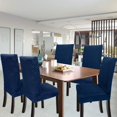 thumbnail image 2 of Chair Covers for Dining Room Set of 4,Stretch Waterproof Kitchen Chair Slipcover Washable Removable Dining Table Parsons Chair Protectors Slip Covers,Navy Blue, 2 of 7