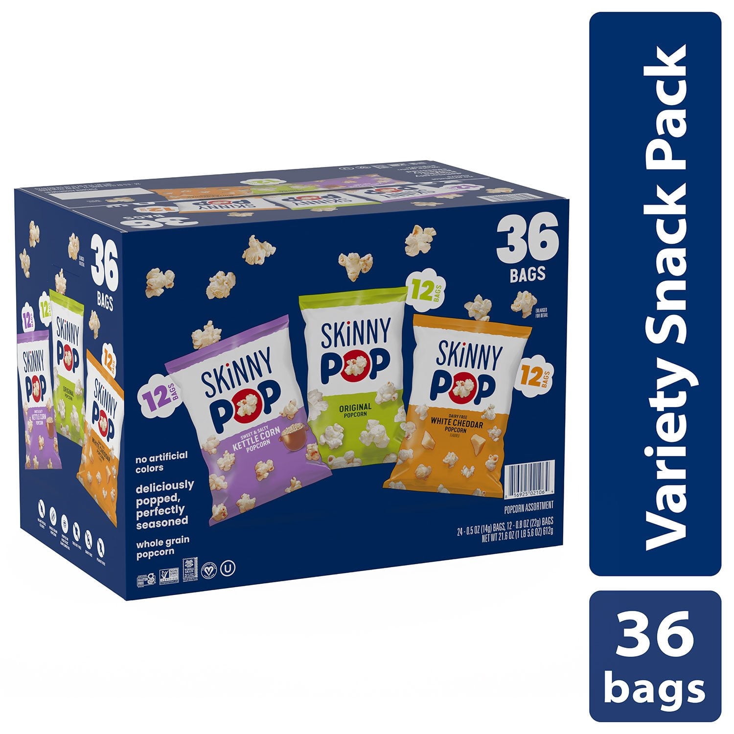 SkinnyPop Popcorn Variety Snack Pack (36 pk.)