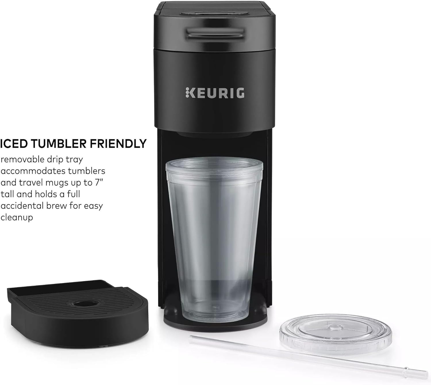 Restored Keurig KIPK900FBK K-Iced Plus Single Serve Coffee Maker, Black (Refurbished)