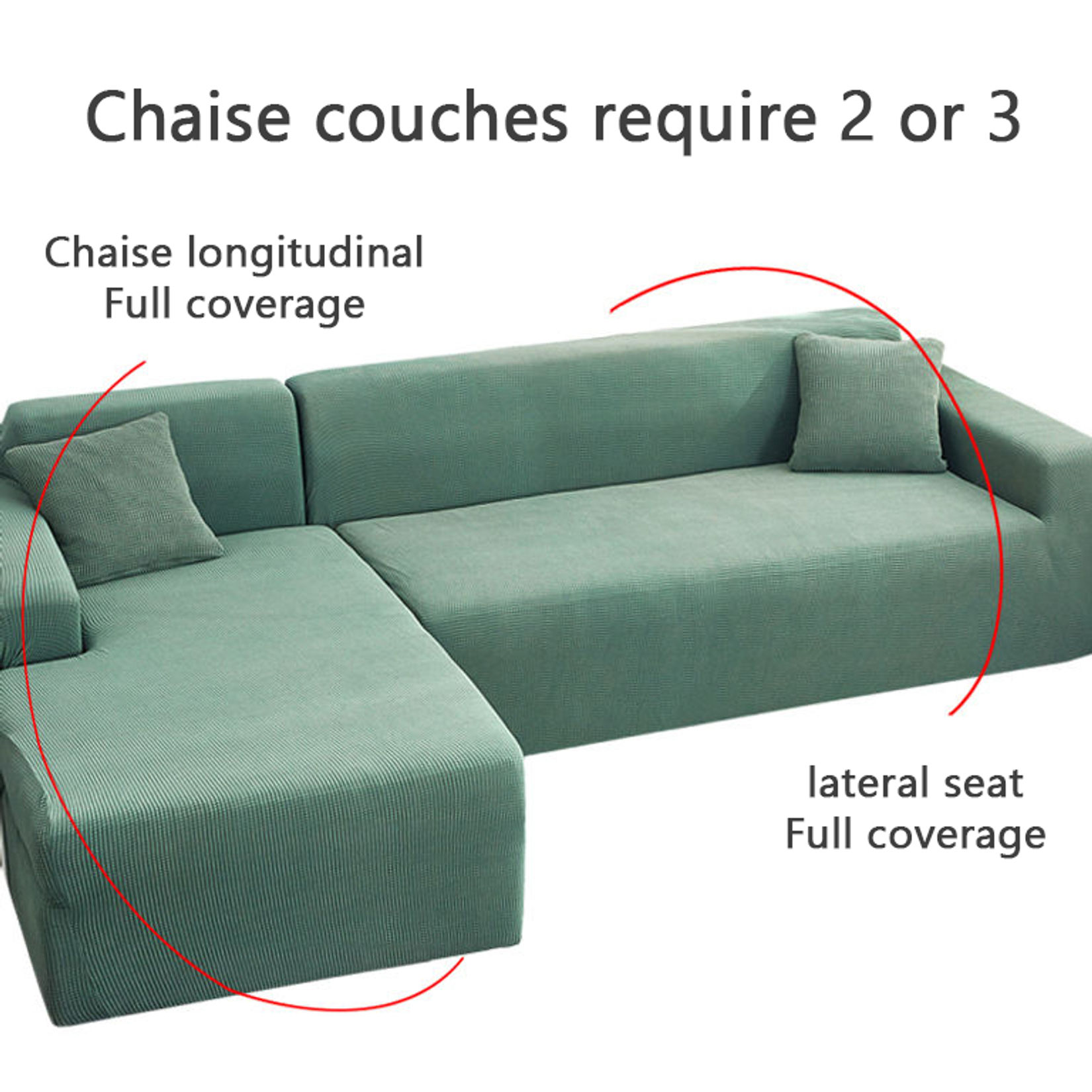 Walmart-Plaid Solid Color Sofa Cover Super Stretch Sofa Cover Furniture Protection Cover-Camel-2 Cushion 145-185cm
