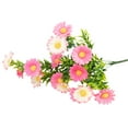 thumbnail image 2 of 13.7" Artificial Daisies Flowers, 1 Bundle Fake Daisy Bouquet Cemetery Home Decor, Fake Silk Flower Arrangements Wedding Decor, Faux Flower Home Table Decor, 2 of 9