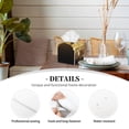 thumbnail image 3 of Lsque Golden Glitter And Light Printed Tissue Box Cover Holder, Facial Paper Organizer Dispenser,Square with Bottom Belt, PVC Leather Decorative Organizer, 3 of 8